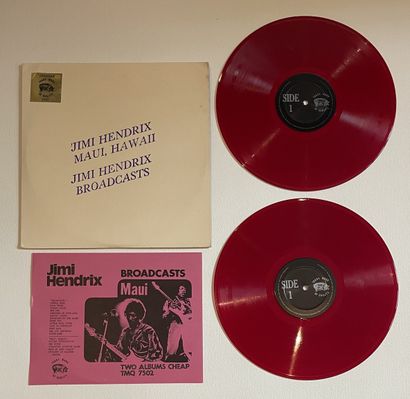 Jimi Hendrix A double LP - , Jimi Hendrix "Broadcasts" and "Maui, Hawaii". label...
