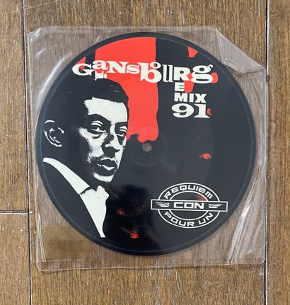 Chanson française Un shaped Picture Disc 45T - Serge Gainsbourg "Requiem pour un...