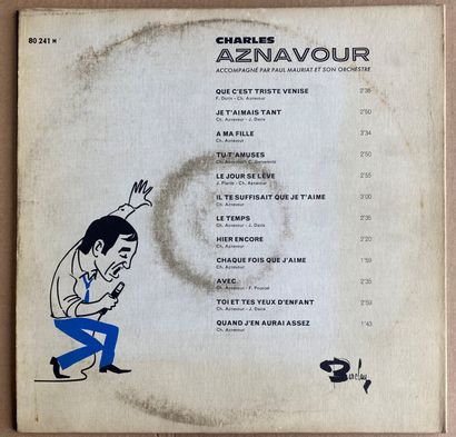 Chanson française Un disque 33T - Charles Aznavour
Etiquette Olympia dédicacée par...