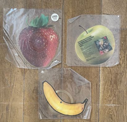 Thèmes Trois shaped Picture Discs 45T - Mental As Anything/Strawberry Swicheblade/Francky...