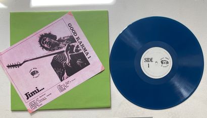 TMOQ A 33T record - Jimi Hendrix "Good Karma 1", TMOQ label
Blue vinyl, photocopy...