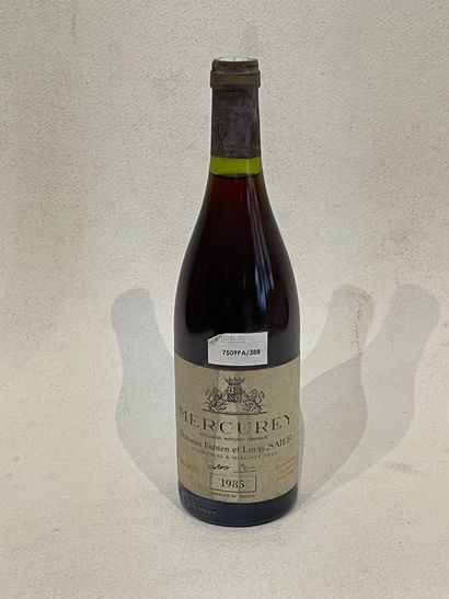 BOURGOGNE One (1) bottle - Mercurey rouge, 1985, Fabien et Louis Saier (dirty label,...