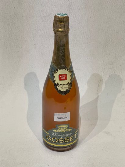 CHAMPAGNE One (1) bottle - Champagne Rosé, 1983, Gosset