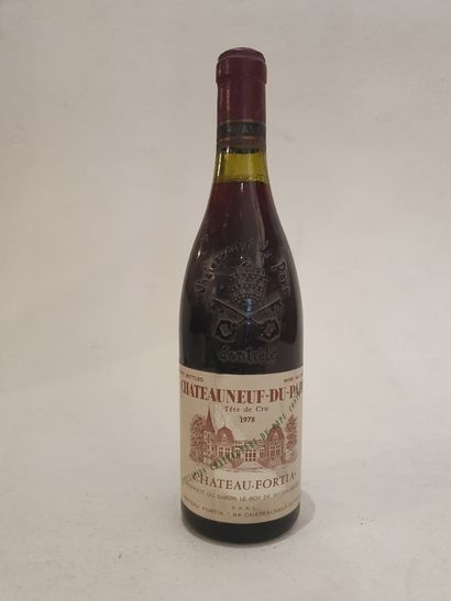 RHÔNE One (1) bottle - Chateauneuf du Pape "Tête de cru" rouge, 1978, Château-Fortia...
