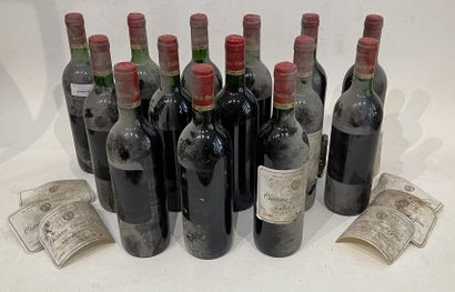 BORDEAUX Fourteen (14) bottles - Château Saint-Jean, 1988, Saint-Emilion (stained...