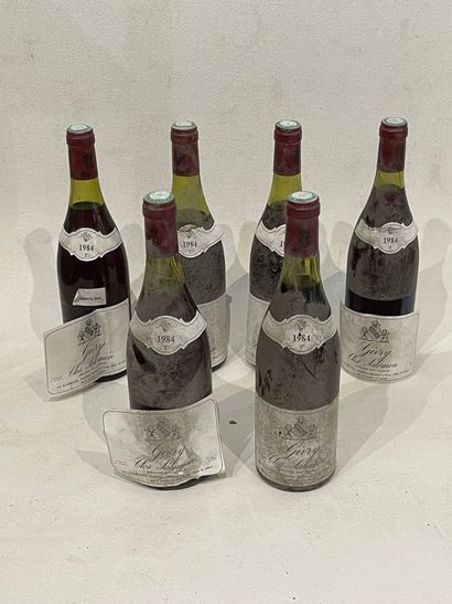 BOURGOGNE Six (6) bottles - Givry rouge, Clos Salomon, 1984, dom. du Gardin (dirty...