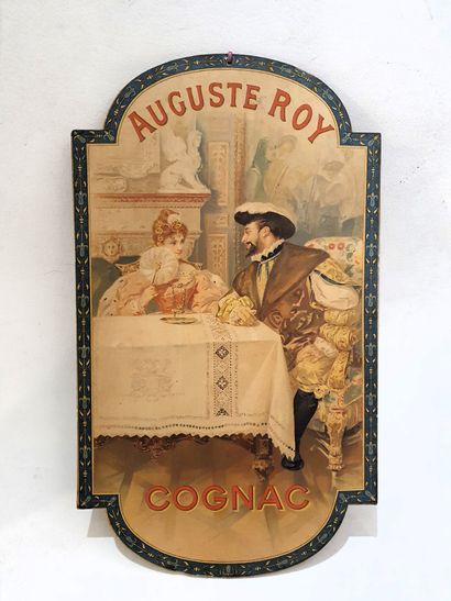 SPIRITUEUX Cognac Auguste Roy
Cartonnage publicitaire
59 x 34.5 cm (restoration top...