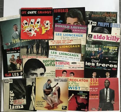 Chanson française Vingt disques Ep/45T – Chanteurs français 60's
VG+ à EX; VG+ à...