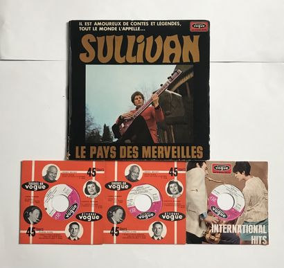 Chanson française Quatre disques 33T/45T - Sullivan 
VG+ à EX; VG+ à EX