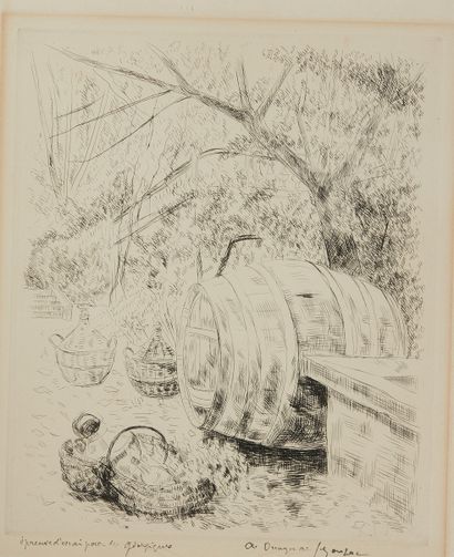 null André DUNOYER DE SEGONZAC (1884 - 1974)
Illustrations pour les "Géorgiques"...