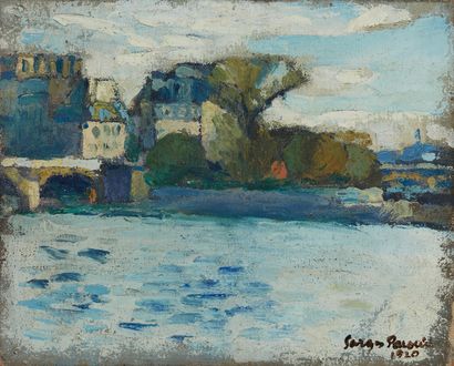 null Georges PACOUIL (1903-1996)
Le Pont Neuf, Paris
Huile sur toile, signée en bas...