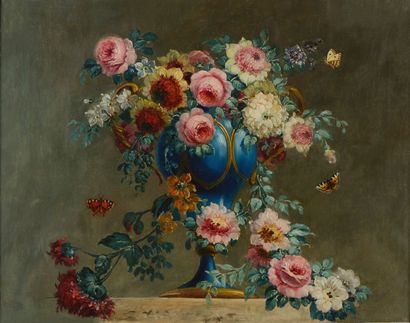 null Ecole Française de la seconde Moitié du XVIIIe siècle

"Bouquet de fleurs sur...