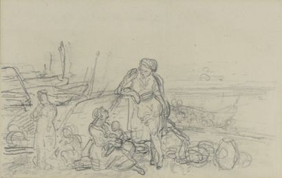 null Ecole XIXe siècle "Famille de pécheurs -étude"

Crayon sur papier

11 x 17 cm...