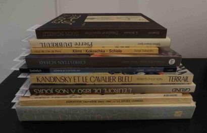 null Lot de 10 volumes: Serge Sabarsky, Gustav Klimt, Oskar Kokoschka, Egon Schiele,...