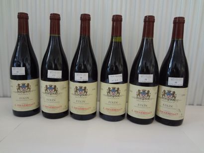 6 bouteilles de Fixin, 1998, Fougères et...