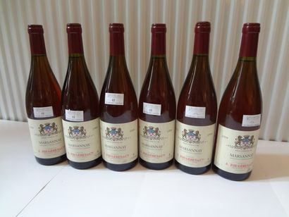6 bouteilles de Marsannay Rosé, 1999, Fougères...