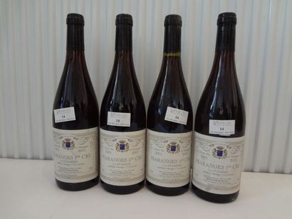 4 bouteilles de Maranges 1er Cru, La Fussière,...