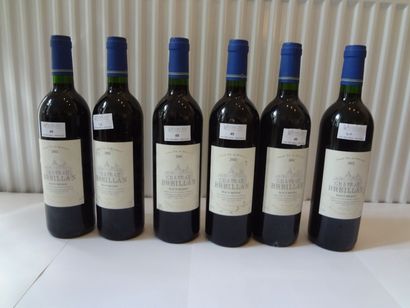 6 bouteilles de Château Breillan, 2002, ...