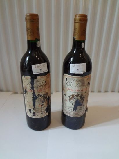 2 bouteilles de Château Cos Labory, 1988,...