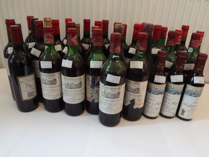 null Lot de 31 bouteilles et 3 demis divers Bordeaux