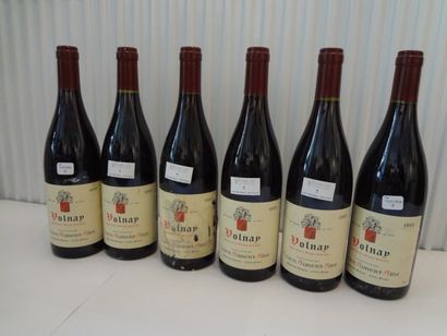 6 bouteilles de Volnay, 1995, Veuve Aubert...