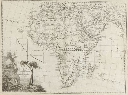 null Carte géographique de l'Afrique en noir

légendée en arménien, datée 1786. Mekhitaristes...