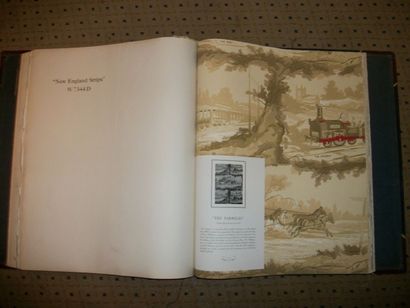 null Album d’échantillons de papiers peints, Etats-Unis, Thomas Straham Company,...
