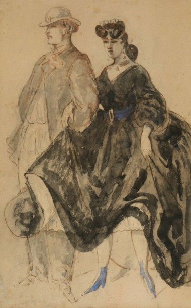 null Constantin GUYS (1802/05-1892)

"Couple" 

Lavis

40 x 25 cm