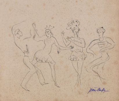 null Atelier Jean DUFY (1888-1964)

"Les danseurs"

Encre, signée en bas à droite...