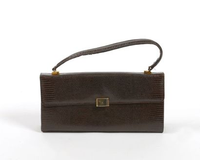 null Lot de trois sacs à main vintage : LANCASTER - Sac cabat en simili cuir marron...