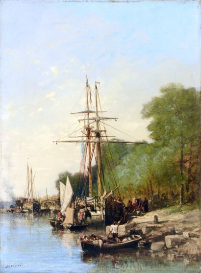 NOEL Jules (1810-1881) NOEL Jules (1810-1881)

« Bateaux de pêche et voiliers – le...
