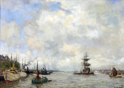 MOLL Evert (1878-1955) MOLL Evert (1878-1955)

"Le port de Rotterdam"

Huile sur...