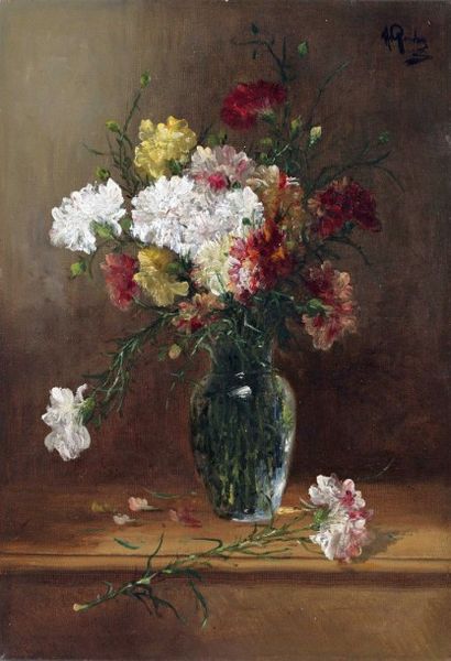 ROUBY Alfred (né en 1849) ROUBY Alfred (né en 1849) 

"Le bouquet d'œillets" 

Huile...