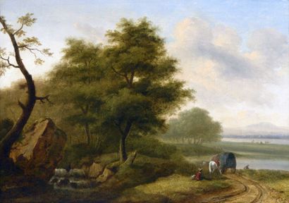 BRUANDET Lazare (1755-1804) BRUANDET Lazare (1755-1804)

« La halte au bord du lac...