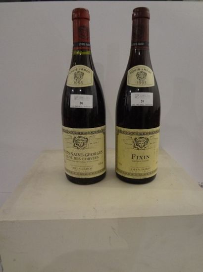 null Lot de deux bouteilles:

- 1 bouteille, Fixin, 1993, Jadot

- 1 bouteille, Nuit-Saint-Georges...