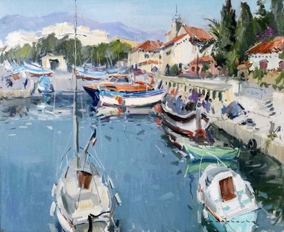 null Paul ANDERBOUHR (1909-2006) 

"Petit port de Cagnes Sur Mer" 

Huile sur toile,...