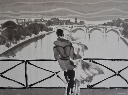 WONG WA (né en 1953) WONG WA (né en 1953)

Série Paysage de Paris "Pont des Arts"

encre...