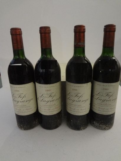 null 4 bouteilles, Les Fiefs de Lagrange, 1988, 2d vin du Château Lagrange, Sain...