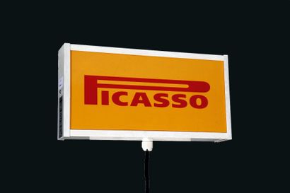 null Cédric CHRISTIE "Picasso Light Box" Enseigne lumineuse publicitaire portant...