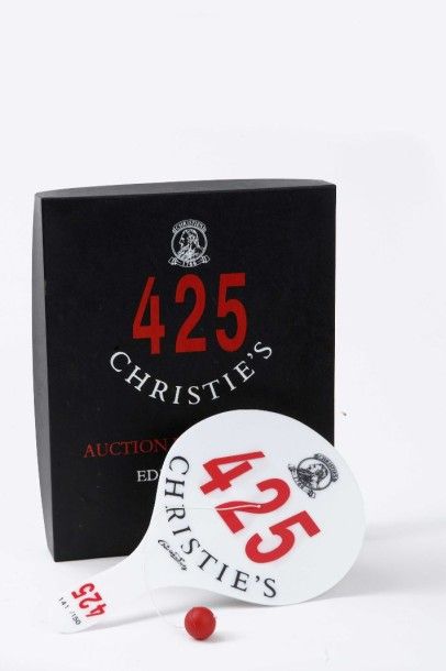 null CHARLES LUTZ (né en 1982) "425 Christie's - Auction Paddle Game " N°141/150,...