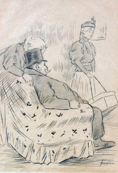 null Ecole XIX-XXe siècle

"Homme au fauteuil"

pièce encadrée sous verre portant...