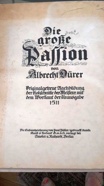 null Albrecht Dürer "Die Grosse Passion" reproduction de gravures en deux vol., on...
