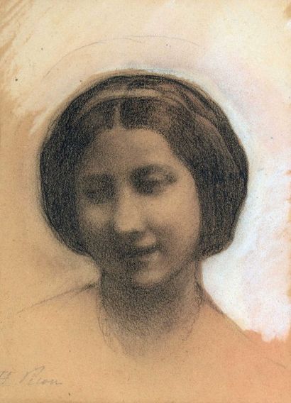 PICOU Henri-Pierre (1824-1895) "Portrait présumé de Rosa Bonheur"

Fusain, estompe,...