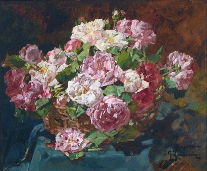 JEANNIN Georges (1841-1925) "Jeté de roses"

Huile sur toile, signée en bas à droite...