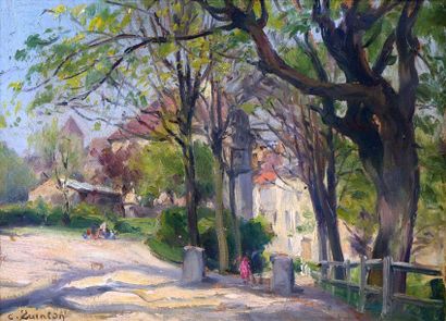 QUINTON Edmond (1892-1969) "Village dans le Val d'Oise"

Huile sur panneau

Signée...