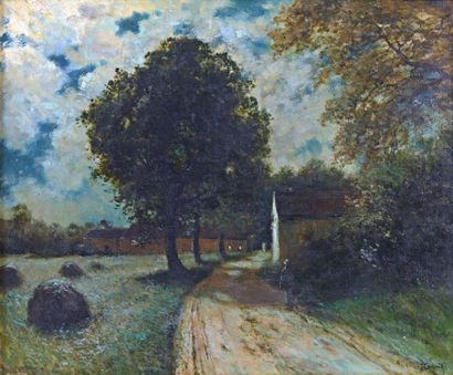 CACHOUD François (1866-Xxe) "L'entrée du village"

Huile sur toile, signée en bas...