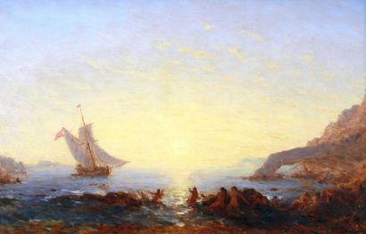 ZIEM Félix (1821-1911) "Les sirènes"

Huile sur toile, signée en bas à droite

55,5...