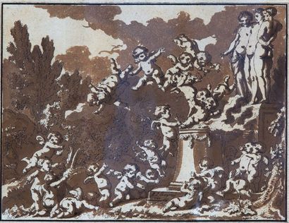 null PARIZEAU Philippe Louis (Paris 1740 – 1801)

Cupidon et les amours aux pieds...
