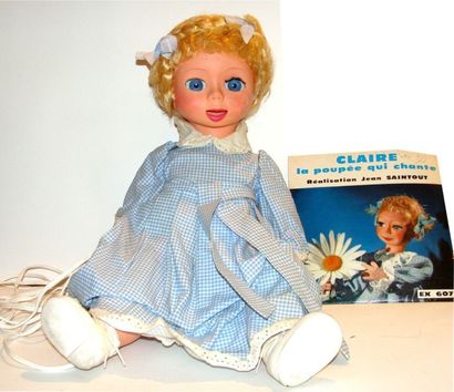 null Poupée CLAIRE RTF 1ère poupée parlante – création Jean Saintout 1961 CLODREY,...