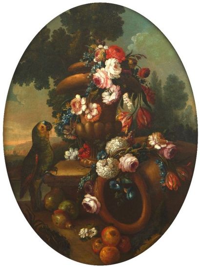 null NANI Mariano (Naples vers 1725 – Madrid 1804)

1 – Vase de fleurs et corbeille...